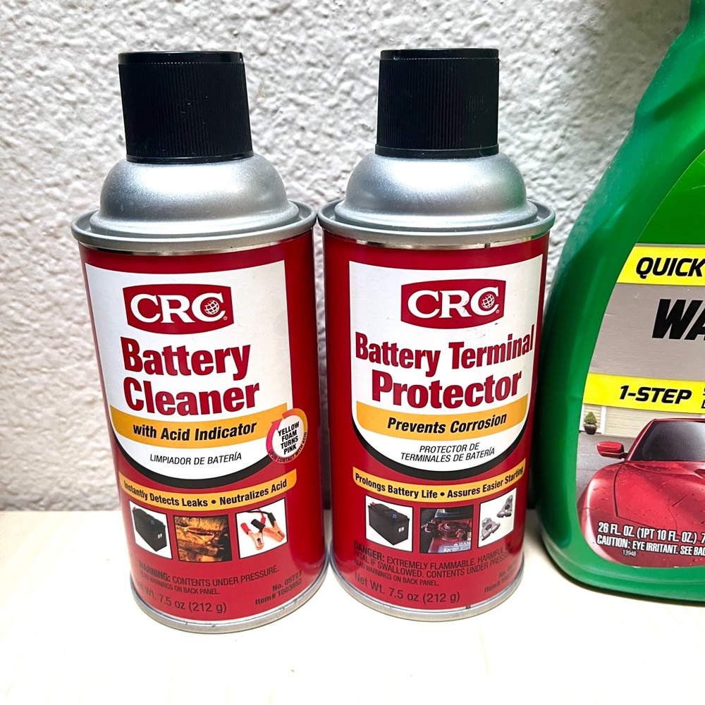 Auto Care Set- WAX/Leather & CRC Battery Cleaner/Terminal Protector Set - Picture 2 of 12